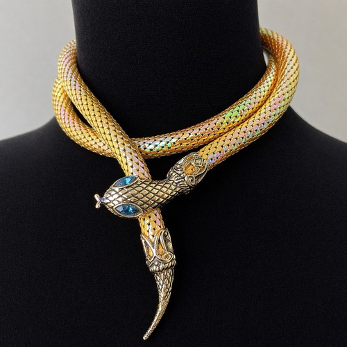Vintage iridescent yellow mesh - iridescent,